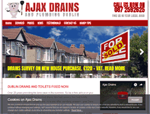 Tablet Screenshot of ajaxdrains.com